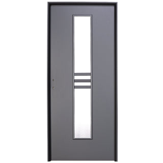 Indvendig hulkernedør med glas, R80, højrehængt, Gol II, 202×86×4 cm med karm