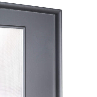 Indvendig hulkernedør med glas, R80, venstrehængt, Gol II, 202×86×4 cm med karm