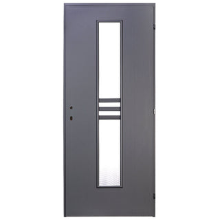 Indvendig hulkernedør med glas, R80, venstrehængt, Gol II, 202×86×4 cm med karm