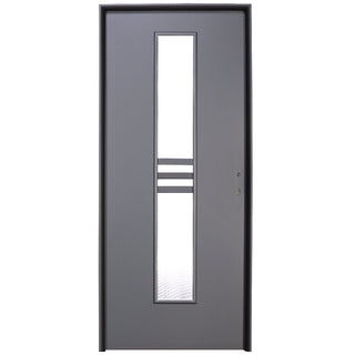 Indvendig hulkernedør med glas, R80, venstrehængt, Gol II, 202×86×4 cm med karm