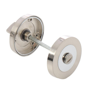 Rund rosette til trædør, ESC01 Gato WC RR55SN, zamak, satin, 55 mm