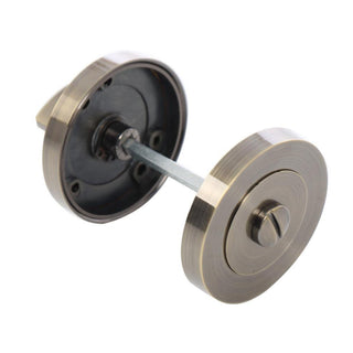 Rund rosette til trædør, ESC01 Gato WC RR55 AB, zamak, antik, 55 mm