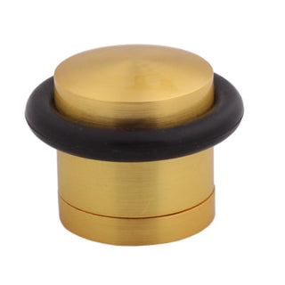 Gulvdørstopper, Stop02, zamak, poleret, 40 mm