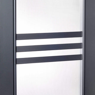 Cellulardør til indvendig brug med glas, R80, venstre, Gol D3, 202 × 86 × 4 cm med karm