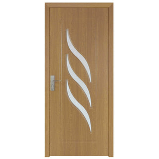 Indvendig dør i træ med glas, Super Door F12-68-Q, venstre/højre, 68 × 203 cm