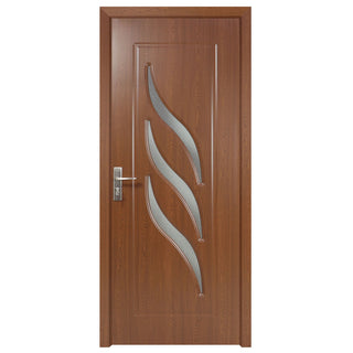 Indvendig dør i træ med glas, Super Door F12-68-S, venstre/højre, 68 × 203 cm