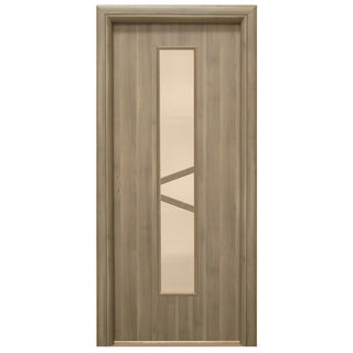 Indvendig cellekernedør med glas, R80, højrehængt, Gol D3, 76×202 cm