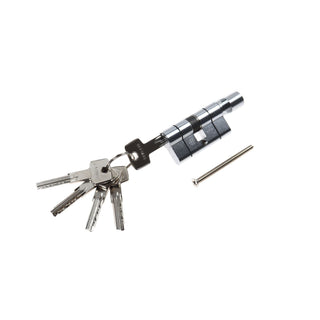 Sikkerhedscylinder KD6 83877 Abus, forniklet, med knop, 5 nøgler, 30 × 30 mm