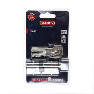 Sikkerhedscylinder KD6 87035 Abus, forniklet, med knop, 5 nøgler, 30 × 35 mm