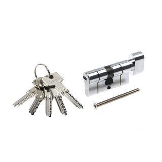 Sikkerhedscylinder KD6 87035 Abus, forniklet, med knop, 5 nøgler, 30 × 35 mm