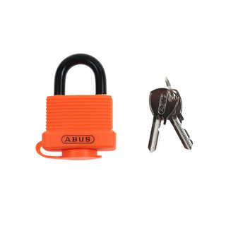 Hængelås i aluminium 717AL/45, orange, 45 mm