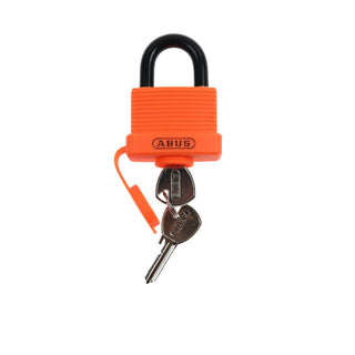 Hængelås i aluminium 717AL/45, orange, 45 mm