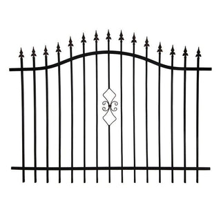 Karo hegn metalpanel, Smedejern og stål, Sort, 2000 x 1600 mm