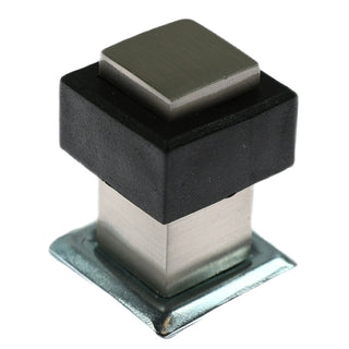Dørstopper til gulv, Stop07, zamak, satinnikkel, 35×25 mm