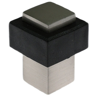Dørstopper til gulv, Stop07, zamak, satinnikkel, 35×25 mm