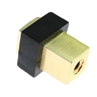 Dørstopper til gulv, Stop07, poleret zamak, 35×25 mm