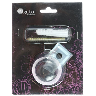 Dørstopper til gulv, Stop07, poleret zamak, 35×25 mm
