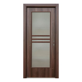 Indvendig cellerdør med glas, R80, venstre, Gol D3, 86 × 202 cm