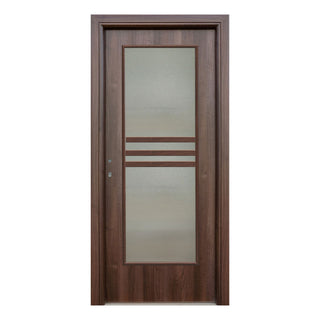 Indvendig cellerdør med glas, R80, højre, Gol D3, 66 × 202 cm