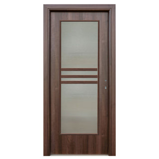 Indvendig cellerdør med glas, R80, venstre, Gol D3, 66 × 202 cm