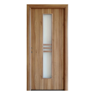 Indvendig cellekernedør med glas, R80, højrehængt, Gol II, 86×202 cm