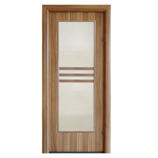 Indvendig cellekernedør med glas, R80, højrehængt, Gol D3, 76×202 cm