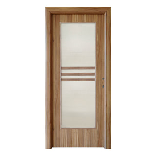 Indvendig cellerdør med glas, R80, venstre, Gol D3, 86 × 202 cm