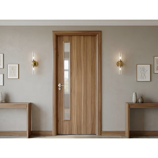 Indvendig cellerdør med glas, R80, højre, Gol D2, 86 × 202 cm