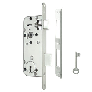 Indbygget dørlås til indvendige døre, Abus Midi 8 BB N, med 1 nøgle, 90 × 50 mm