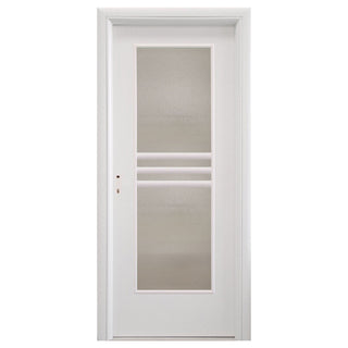 Indendørsdør med hulkerne og glas, R80, højrehængt, Gol D3, 202 × 66 × 4 cm med karm