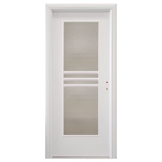 Indendørsdør med hulkerne og glas, R80, venstrehængt, Gol D3, 202 × 66 × 4 cm med karm