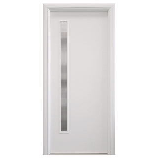 Indvendig cellekernedør med glas, R80, venstrehængt, Gol II, 202×66×4 cm med karm