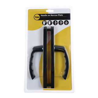 Dørgreb til PVC-dør, med skilt, 35 A023 3P 92 5601, til cylinder, metal, 92 mm