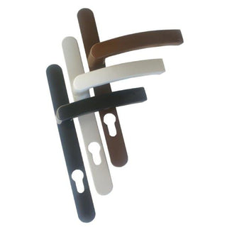 Dørgreb til PVC-dør, med skilt, 35 A023 3P 92 7501, til cylinder, metal, 92 mm