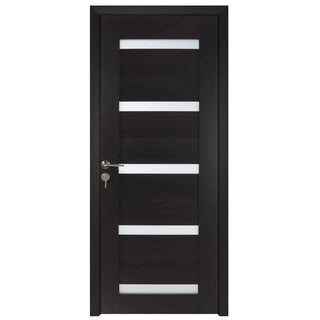 Indendørsdør i træ med glas, BestImp G1-68-W, venstre/højre, 68 × 203 cm