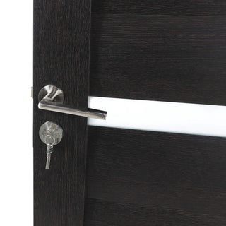 Indendørsdør i træ med glas, BestImp G1-88-W, venstre/højre, 88 × 203 cm