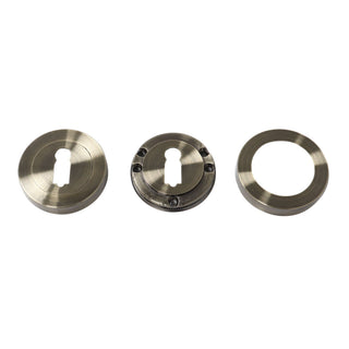 Dørgreb med rund rosette til indvendig dør, BestImp B26, metallegering, antik 120×50 mm