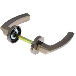 Dørgreb med rund rosette til indvendig dør, BestImp B27, metallegering, antik 120×50 mm