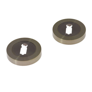 Dørgreb med rund rosette til indvendig dør, BestImp B28, metallegering, antik 120×50 mm