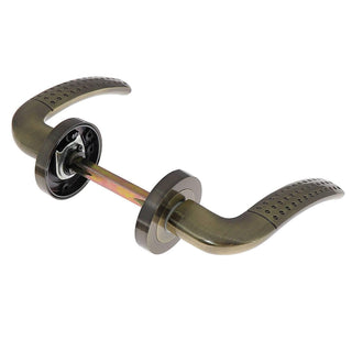 Dørgreb med rund rosette til indvendig dør, BestImp B28, metallegering, antik 120×50 mm