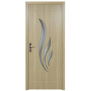 Indvendig dør i træ med glas, Super Door F03-88-P, venstre/højre, 88×203 cm