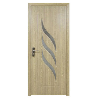 Indvendig dør i træ med glas, Super Door F12-88-P, venstre/højre, 88×203 cm