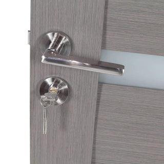 Indvendig dør i træ med glas, BestImp G1-68-G, venstre/højre, 68×203 cm