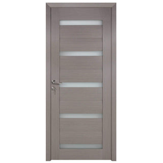 Indvendig dør i træ med glas, BestImp G1-68-G, venstre/højre, 68×203 cm