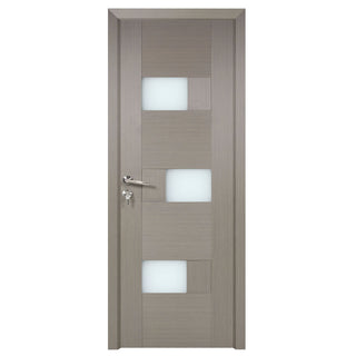 Indvendig dør i træ med glas, BestImp G6-68-G, venstre/højre, 68×203 cm