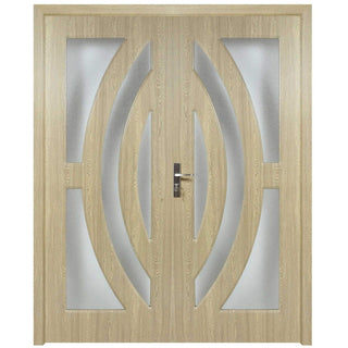 Indendørsdør i træ, dobbelt, med glas, SuperDoor F11-160-P, venstre-/højrehængslet, 160×203 cm