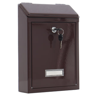 Postkasse Burg Wachter Favor, til inde og ude, stålplade, 21 × 30 × 6 cm