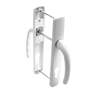 Dørgreb til udendørs dør, med skilt, Safir, til cylinder, aluminium, 25 × 85 mm