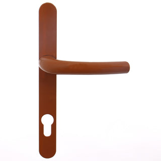 Dørgreb til indendørs dør, med skilt, Safir, til cylinder, aluminium, 85 mm