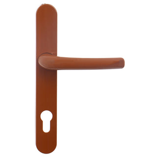 Dørgreb til indendørs dør, med skilt, Safir, til cylinder, aluminium, 85 mm, 200 × 35 mm